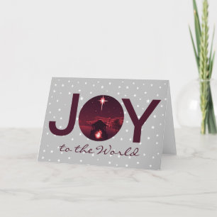 Freude der Welt Weihnachtsgeschichte Karte