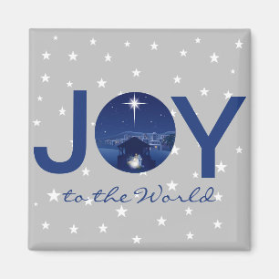Freude der Welt Weihnachtsszene Magnet