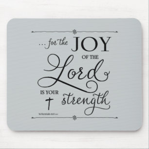 Freude des Herrn - Nehemia 8:10 Mousepad