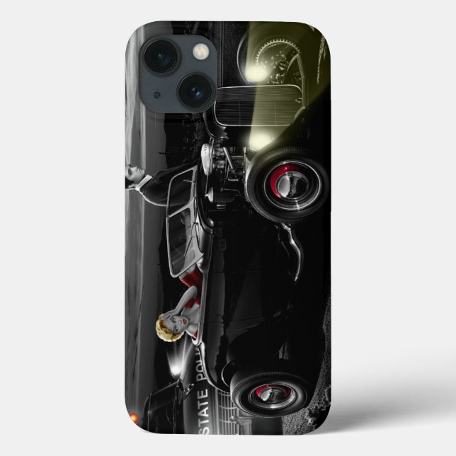 Freude-Fahrt B&W Case-Mate iPhone Hülle (Rückseite)