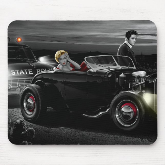 Freude-Fahrt B&W Mousepad (Vorne)