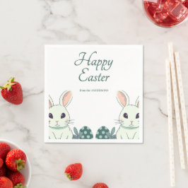 "Freude & Feiern: Osterwünsche für Sie" Serviette