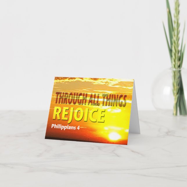 Freude Feiertagskarte (Vorderseite)