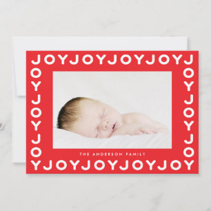 Freude Freude Freude Roter Rahmen Weihnachten Foto