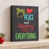 Freude Frieden Frohe Weihnachten Kreidetafel