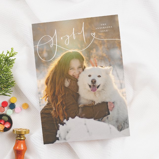 Freude Geblüht Moderner Minimal 1 Foto Weihnachten (Von Creator hochgeladen)