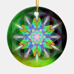 Freude/glückliches Keramikornament