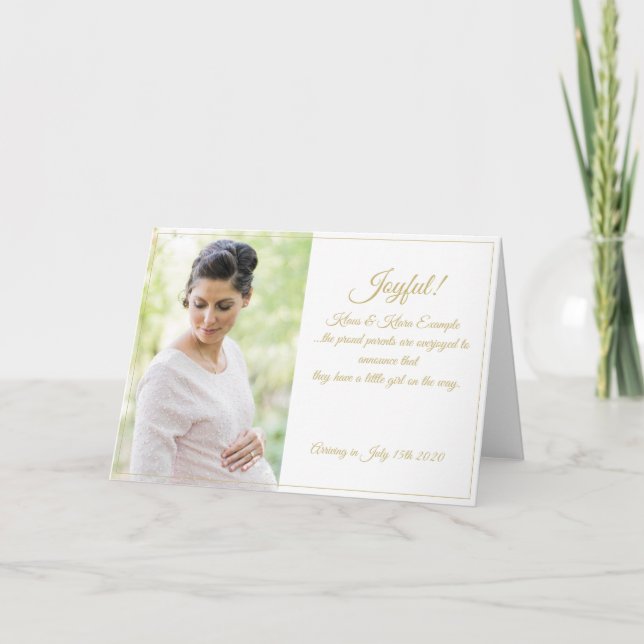 Freude! - große Erwartungen Karte (Vorderseite)