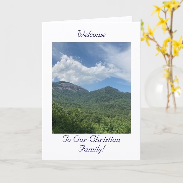 Freude, Herzlich Willkommen bei unserer Christlich Karte (Gelbe Blume)