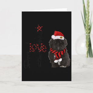 Freude Hoffnung Liebe Frieden Weihnachten Black Sh Karte