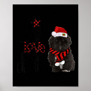 Freude Hoffnung Liebe Frieden Weihnachten Black Sh Poster