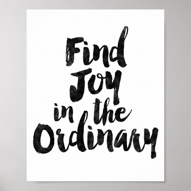 Freude im Normalen Poster (Vorne)