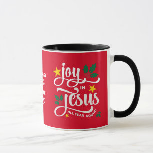 FREUDE IN JESUS Familienname Christliches Weihnach Tasse
