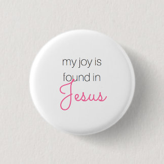 Freude in Jesus-Knopf Button