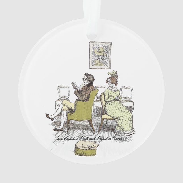 Freude in Vexing - Jane Austen Pride & Prejudice Ornament (Rückseite)