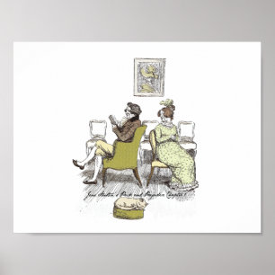 Freude in Vexing, Jane Austen Pride und Vorurteil Poster