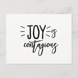 Freude ist ansteckende Postkarten-Freude-Postkarte Postkarte