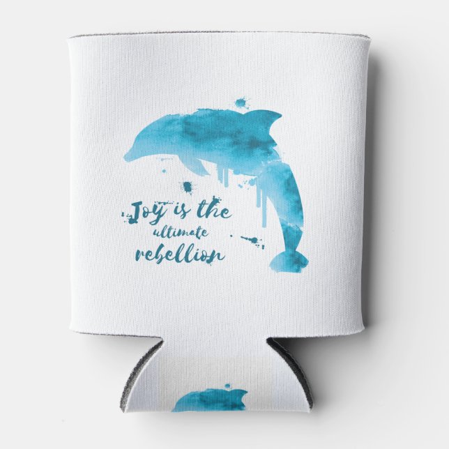 Freude ist die ultimative Rebellion Dosenkühler (Vorderseite)