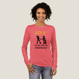 Freude ist ein Akt des Widerstands! - Langarmshirt Tri-Blend Shirt