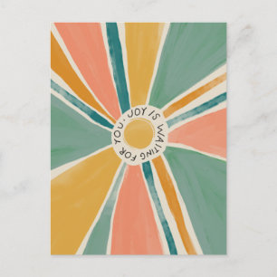 Freude ist für Sie gewartet - inspirierende Postka Postkarte