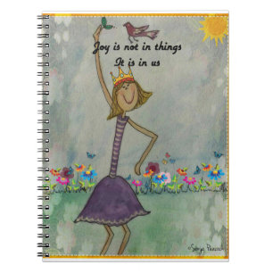 Freude ist nicht in den Sachen. Sie ist in uns Notizblock