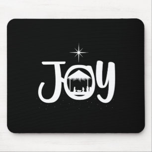 Freude Jesus Krippenszene Coole Weihnachtsbekleidu Mousepad