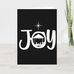 Freude Jesus Weihnachtsszene Coole Weihnachtsbekle Karte