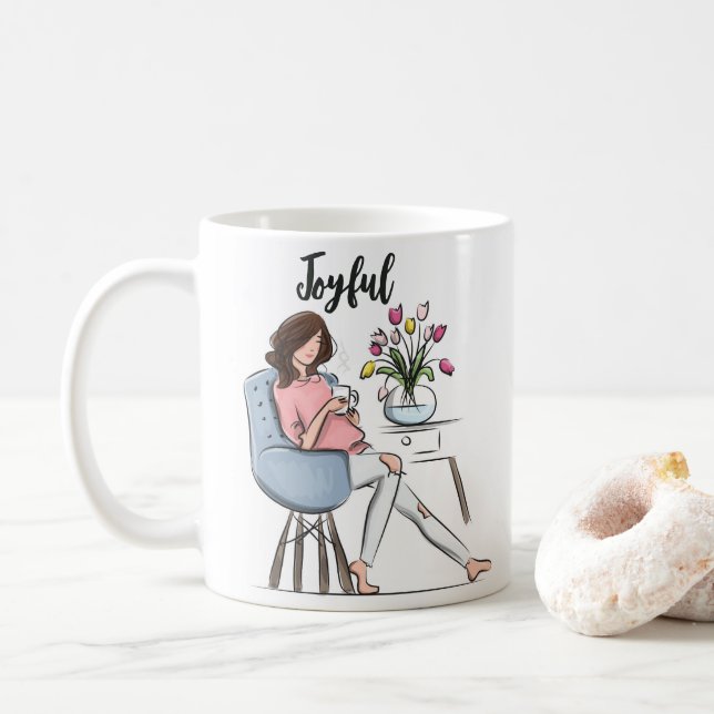 Freude Kaffeetasse (Mit Donut)