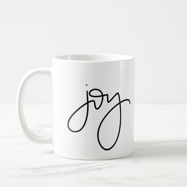 Freude-Kalligraphie-Tasse Kaffeetasse (Links)