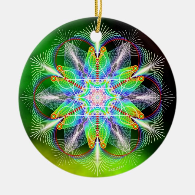 Freude Keramikornament (Vorne)