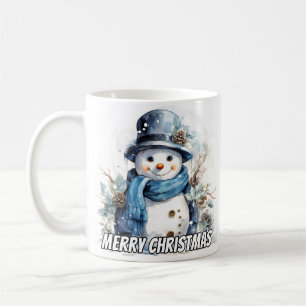 Freude kleiner Winter Schneemann Kaffeetasse
