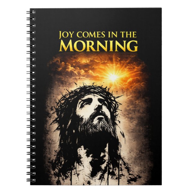 Freude kommt am Morgen Notizblock (Vorderseite)