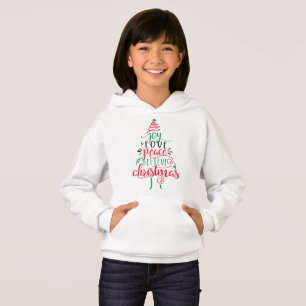 Freude Liebe Frieden Glaube Weihnachten Hoodie