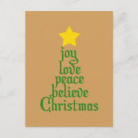 Freude, Liebe, Frieden, Glauben, Weihnachten