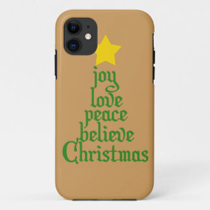 Freude, Liebe, Frieden, Glauben, Weihnachten Case-Mate iPhone Hülle