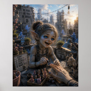 Freude / Maniküre / Dach Poster