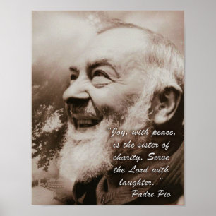 Freude mit Frieden, Padre Pio Poster