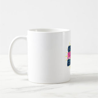 Freude mit Sunburst Neon T - Shirt verbreiten Kaffeetasse