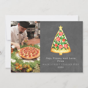 Freude Pizza Liebe Weihnachten Italienische Tafel 