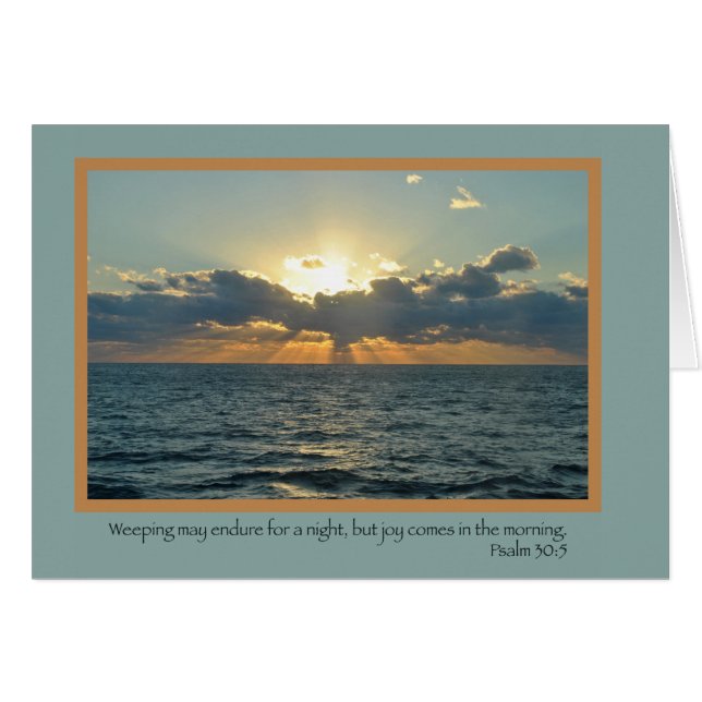 Freude (Psalm 30: 5) (Vorderseite (Horizontal))