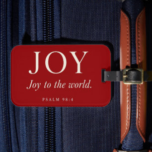 FREUDE Psalm 98:4 Weihnachtsgeschenk Gepäckanhänger