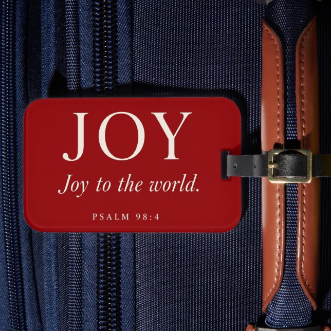 FREUDE | Psalm 98:4 | Weihnachtsgeschenk Gepäckanhänger (Vorderseite Insitu 4)