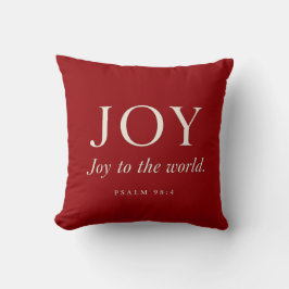 FREUDE | Psalm 98:4 | Weihnachtsgeschenk Kissen