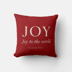 FREUDE Psalm 98:4 Weihnachtsgeschenk Kissen