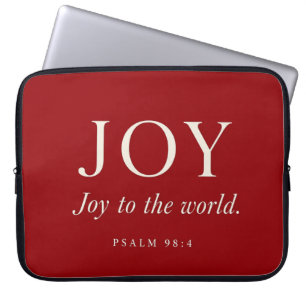 FREUDE Psalm 98:4 Weihnachtsgeschenk Laptopschutzhülle