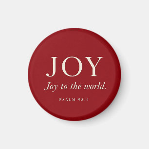 FREUDE Psalm 98:4 Weihnachtsgeschenk Magnet