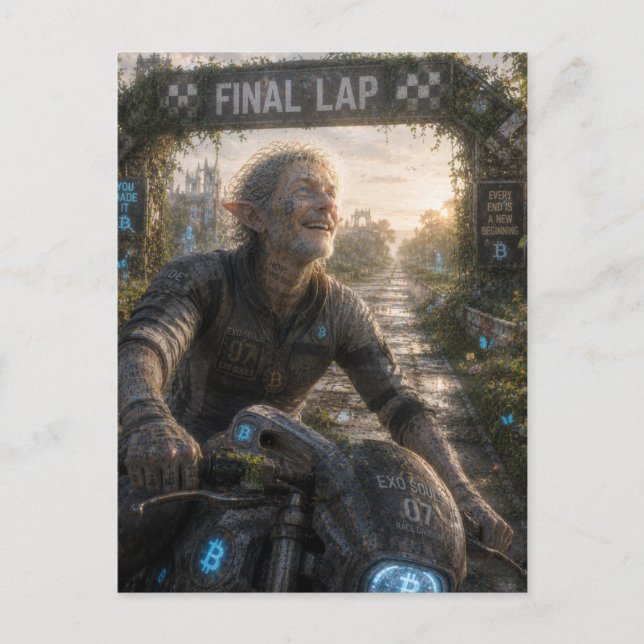 Freude / Racer / Endrunde Postkarte (Vorderseite)