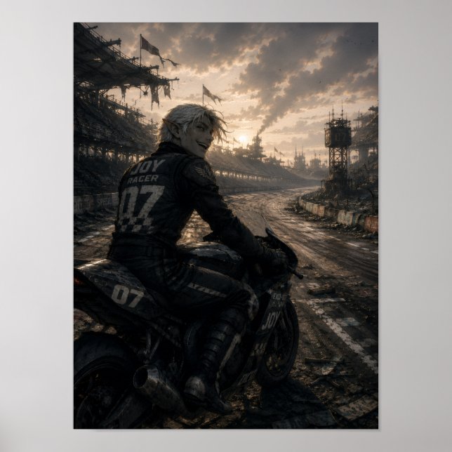Freude / Rennfahrer / Endlose Strecke Poster (Vorne)
