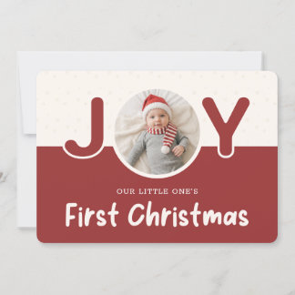 Freude Rote Santa-Hut Foto Baby Weihnachten zum er