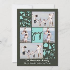 Freude sortierte feiertagskarte